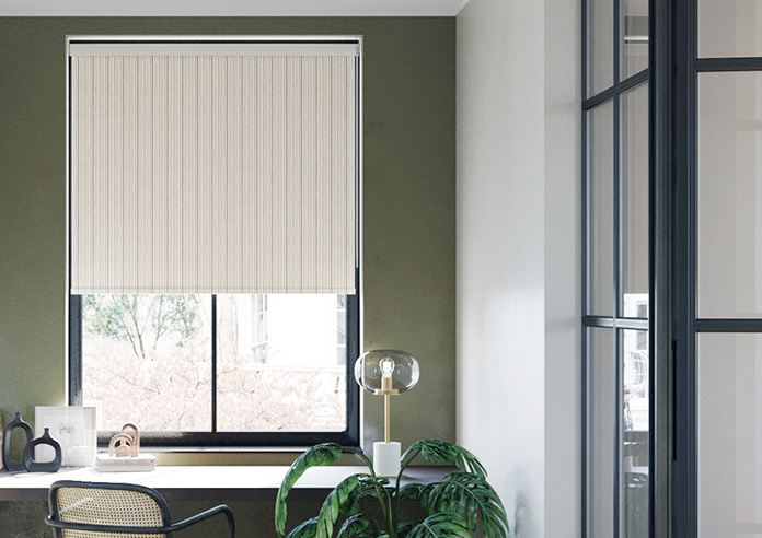 Classic Stripe, Warm Grey - Twist&Fit Roller Blind - Image 3